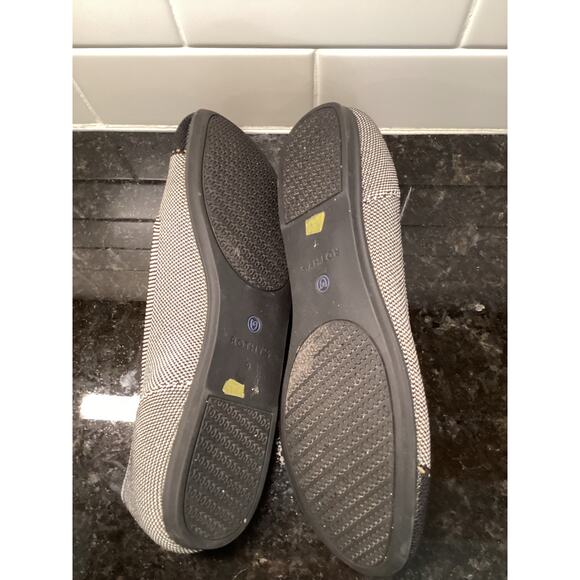 Rothy's Women's the Flat Mist Cap Toe Ballet Classic Comfort Shoe Gray Black W9 - Picture 8 of 9